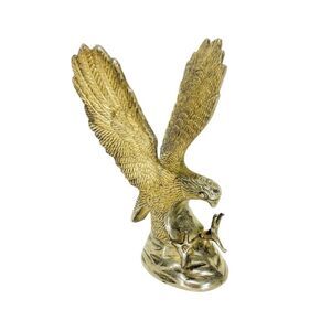 VTG MCM 60's Hampshire 24kt Gold Plated/Coated American Eagle Sculpture Figurine